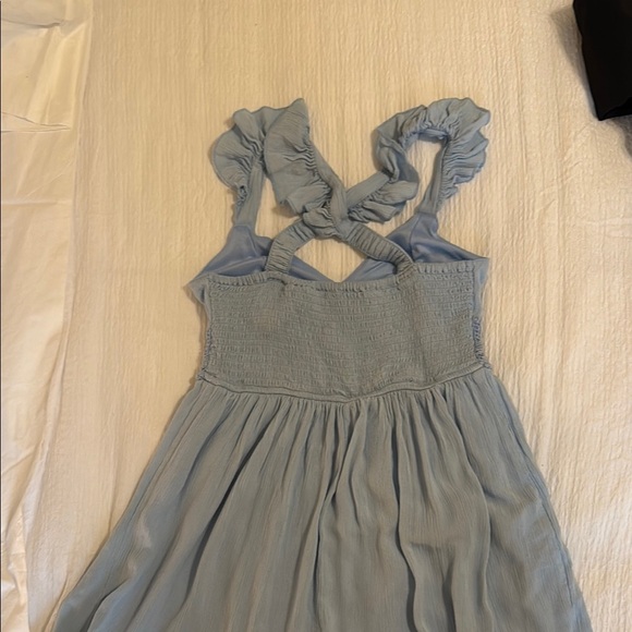 Light Blue Ruffled Dress - Picture 4 of 4